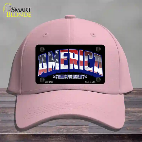 America Novelty License Plate Hat Cotton / Pink