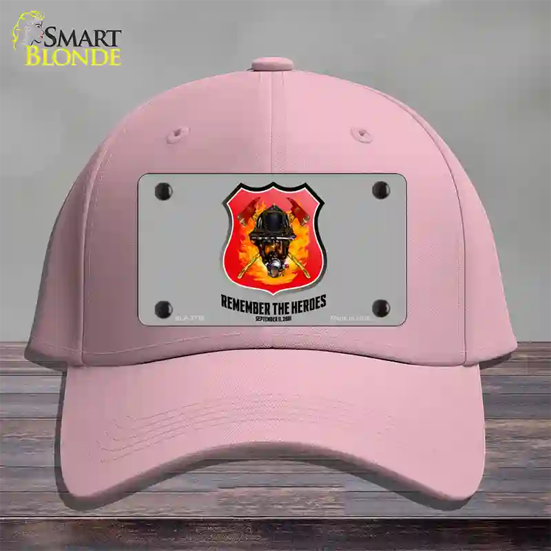 Remember The Heroes Novelty License Plate Hat Cotton / Pink