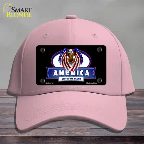 America United Novelty License Plate Hat Cotton / Pink