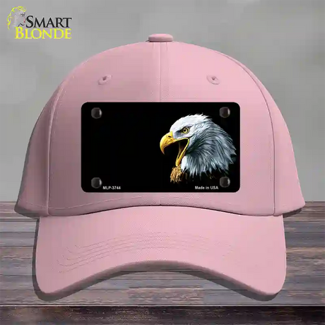 Bald Eagle Offset Novelty License Plate Hat Cotton / Pink