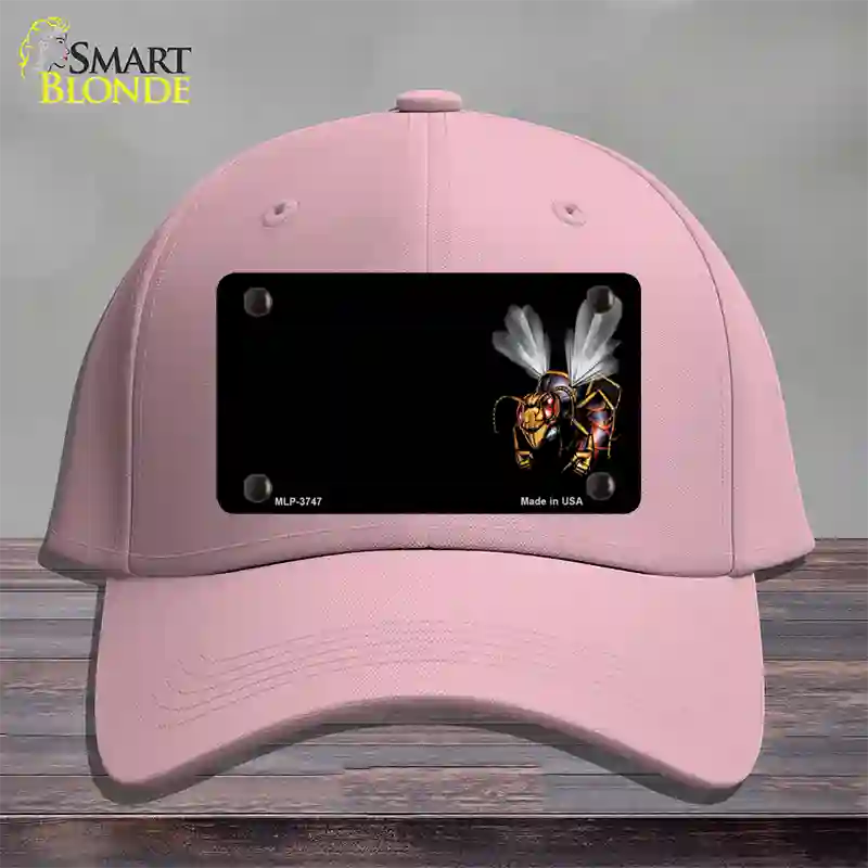 Hornet Offset Novelty License Plate Hat Cotton / Pink