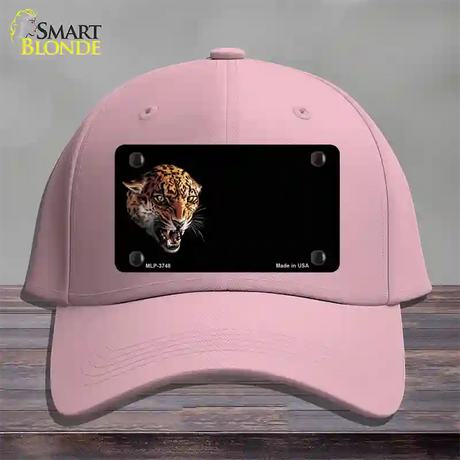 Jaguar Offset Novelty License Plate Hat Cotton / Pink