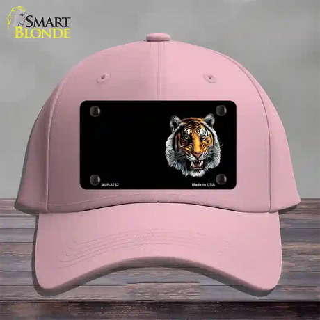 Tiger Offset Novelty License Plate Hat Cotton / Pink