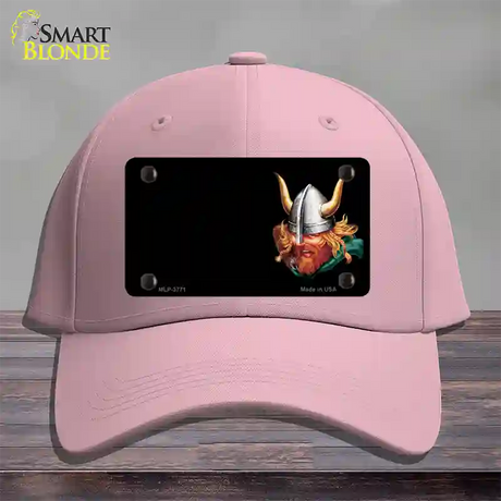 Warrior Offset Novelty License Plate Hat Cotton / Pink