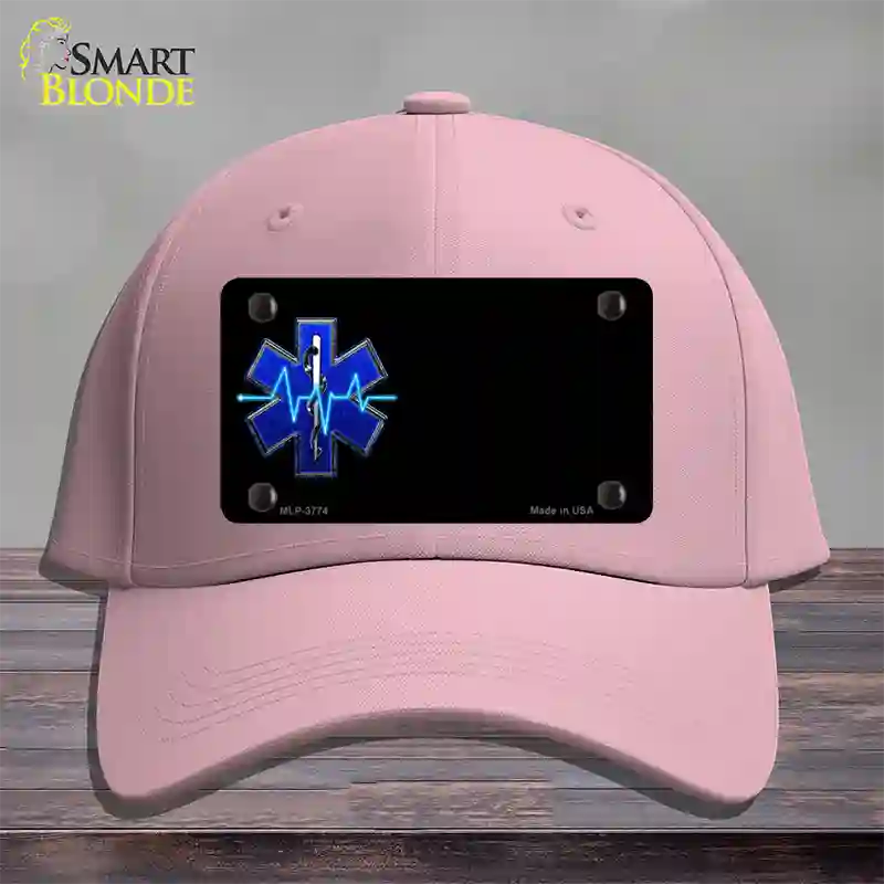 Medical Rescue Logo Offset Novelty License Plate Hat Cotton / Pink