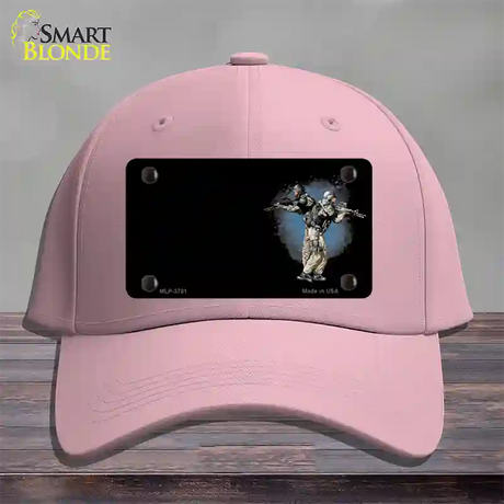 SWAT Offset Novelty License Plate Hat Cotton / Pink