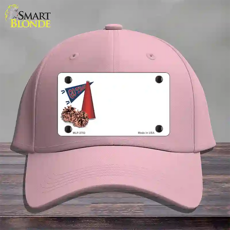 Pom And Cheer Offset Novelty License Plate Hat Cotton / Pink