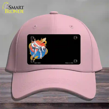 Tae Kwon Do Offset Novelty License Plate Hat Cotton / Pink