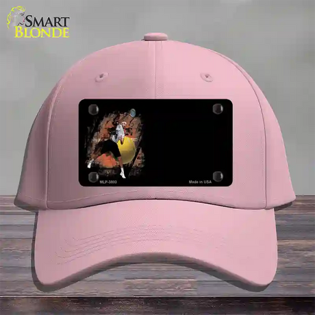 Tennis Offset Novelty License Plate Hat Cotton / Pink