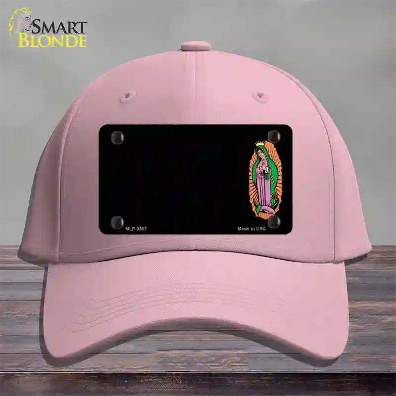 Virgin Mary Offset Novelty License Plate Hat Cotton / Pink