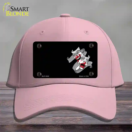 Theater Drama Offset Novelty License Plate Hat Cotton / Pink