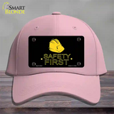 Safety First Novelty License Plate Hat Cotton / Pink