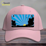 Southwest Blue Sunset Novelty License Plate Hat Cotton / Pink