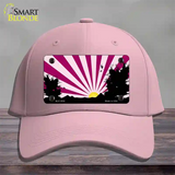 Southwest Pink Sunset Novelty License Plate Hat Cotton / Pink