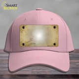 Gold White Fade Scratched Novelty License Plate Hat Cotton / Pink