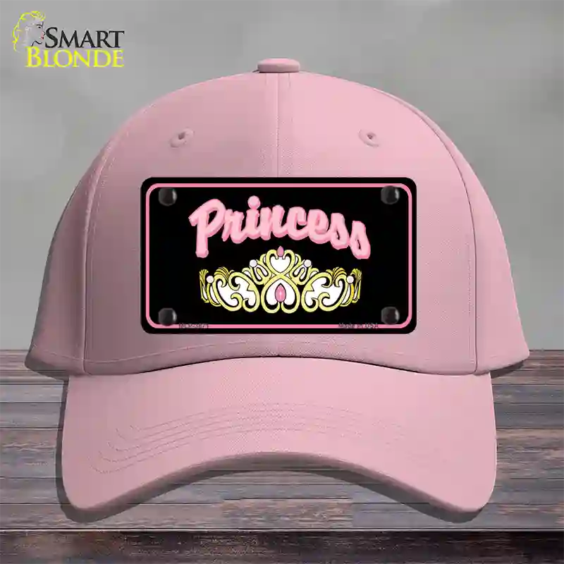 Princess Tiara Novelty License Plate Hat Cotton / Pink