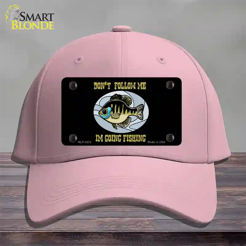 Dont Follow Me Novelty License Plate Hat Cotton / Pink