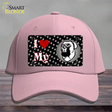 I Love My Bull Mastiff Novelty License Plate Hat Cotton / Pink