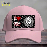 I Love My Maltese Novelty License Plate Hat Cotton / Pink