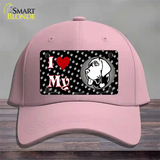 I Love My Mastiff Novelty License Plate Hat Cotton / Pink