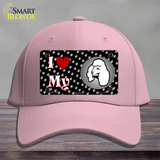 I Love My Poodle Novelty License Plate Hat Cotton / Pink