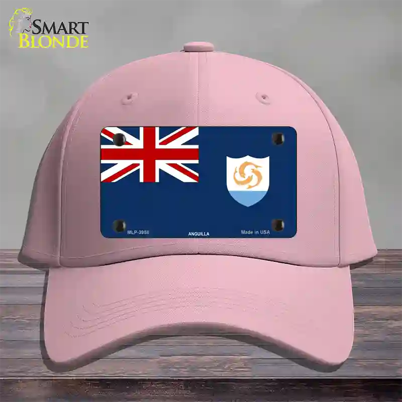 Anguilla Flag Novelty License Plate Hat Cotton / Pink