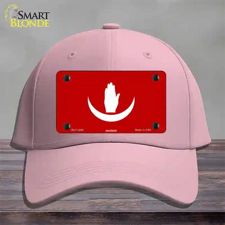 Anjouan Flag Novelty License Plate Hat Cotton / Pink