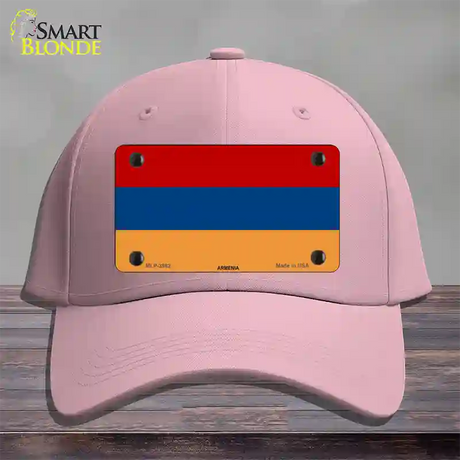 Armenia Flag Novelty License Plate Hat Cotton / Pink