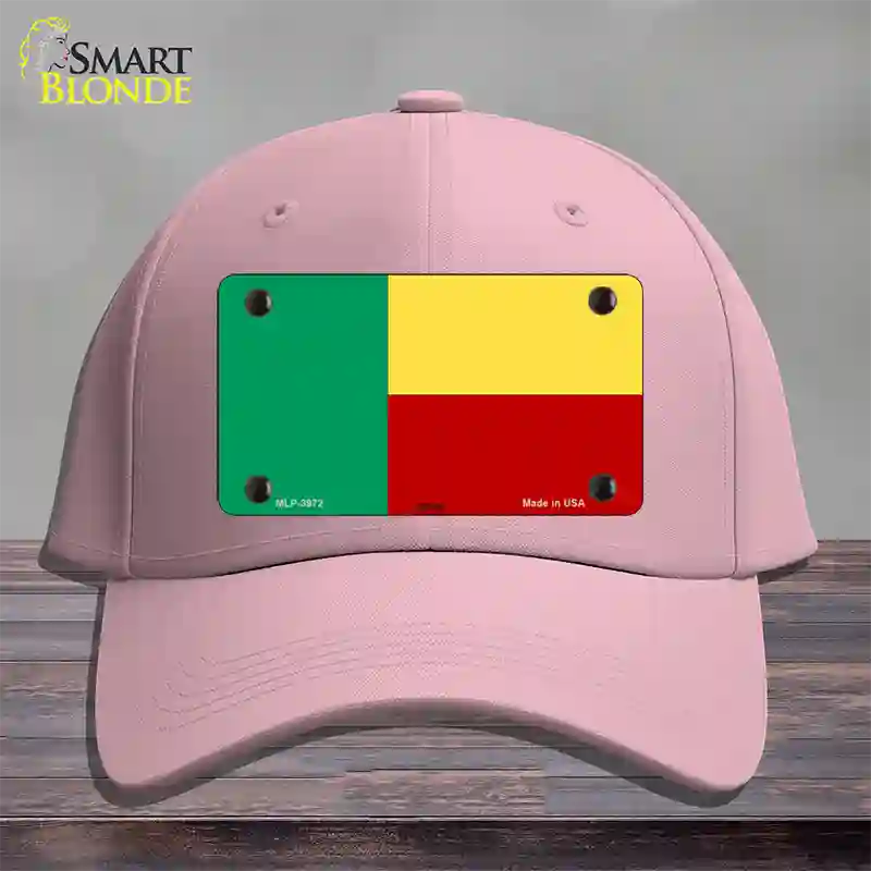 Benin Flag Novelty License Plate Hat Cotton / Pink