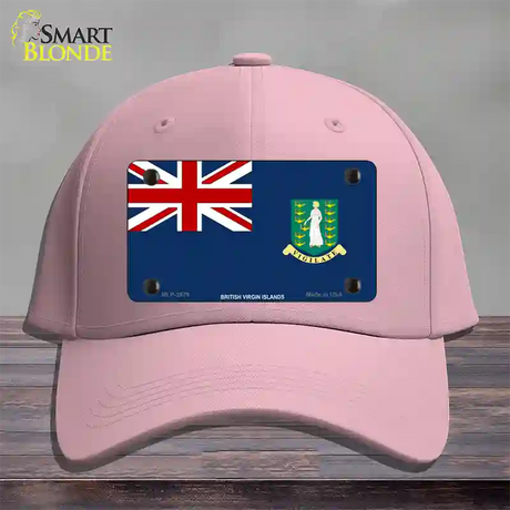 British Virgin Islands Flag Novelty License Plate Hat Cotton / Pink