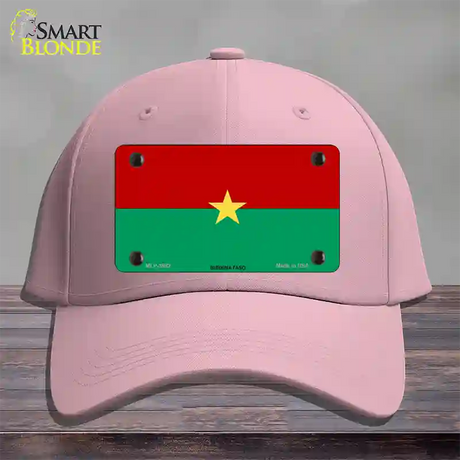 Burkina Faso Flag Novelty License Plate Hat Cotton / Pink