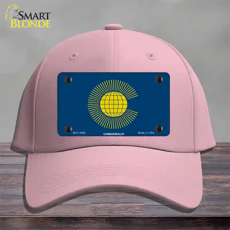 Commonwealth Flag Novelty License Plate Hat Cotton / Pink