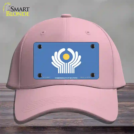 Commonwealth Of Ind States Flag Novelty License Plate Hat Cotton / Pink