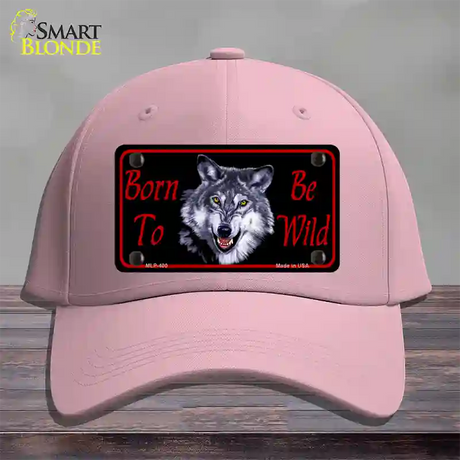 Born To Be Wild Novelty License Plate Hat Cotton / Pink