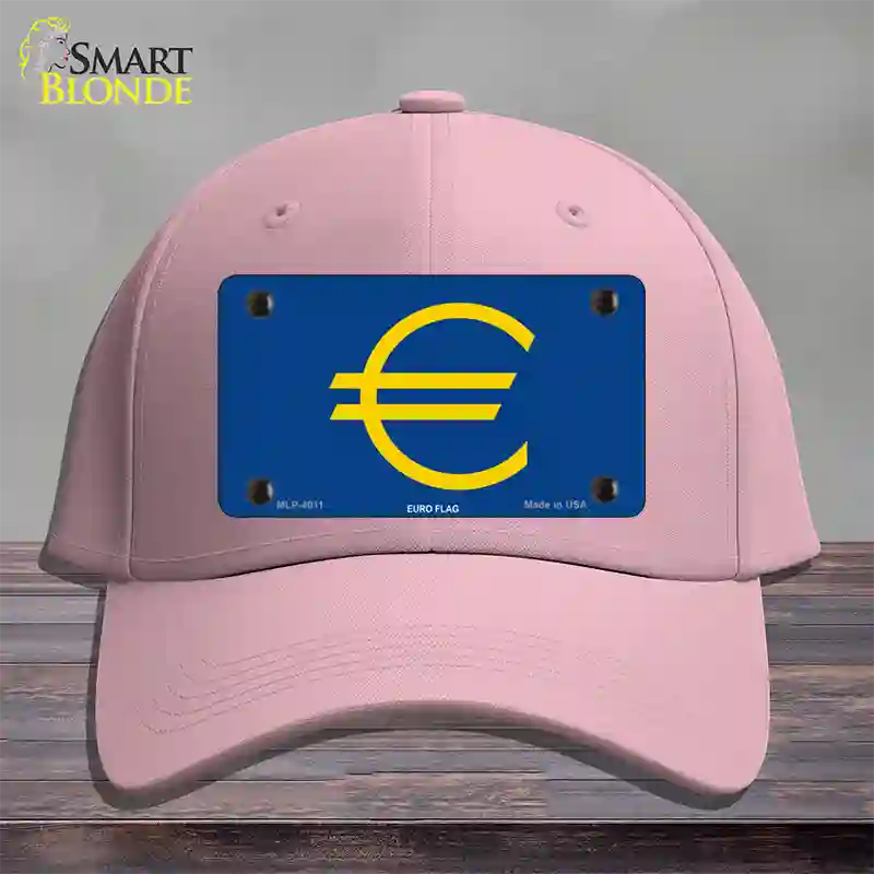 Euro Flag Novelty License Plate Hat Cotton / Pink