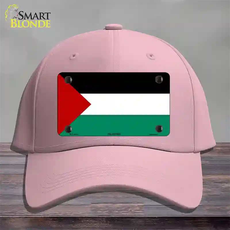 Palestine Country Flag Novelty License Plate Hat Cotton / Pink