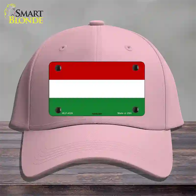 Hungary Flag Novelty License Plate Hat Cotton / Pink