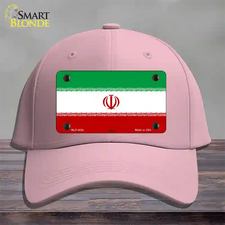 Iran Flag Novelty License Plate Hat Cotton / Pink