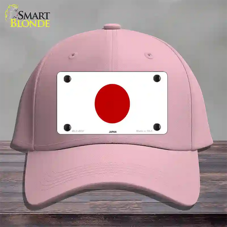 Japan Flag Novelty License Plate Hat Cotton / Pink