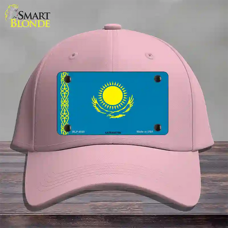 Kazakhstan Flag Novelty License Plate Hat Cotton / Pink