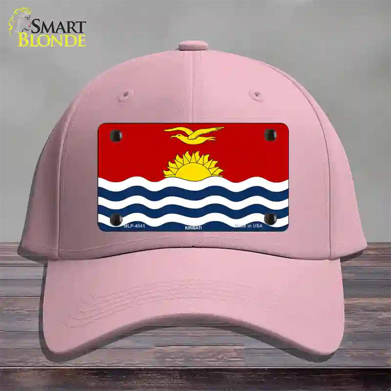 Kiribati Flag Novelty License Plate Hat Cotton / Pink