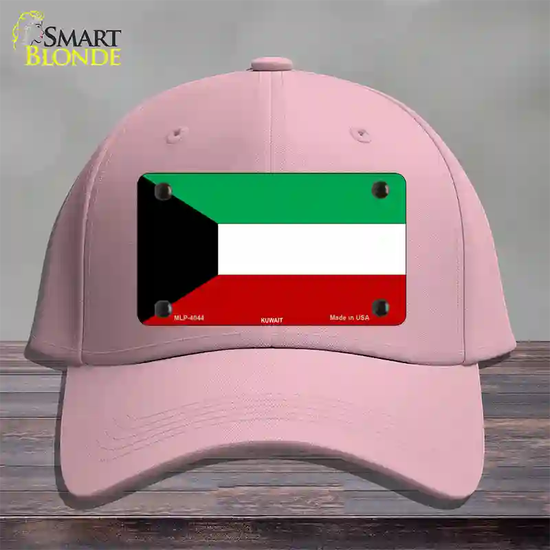 Kuwait Flag Novelty License Plate Hat Cotton / Pink