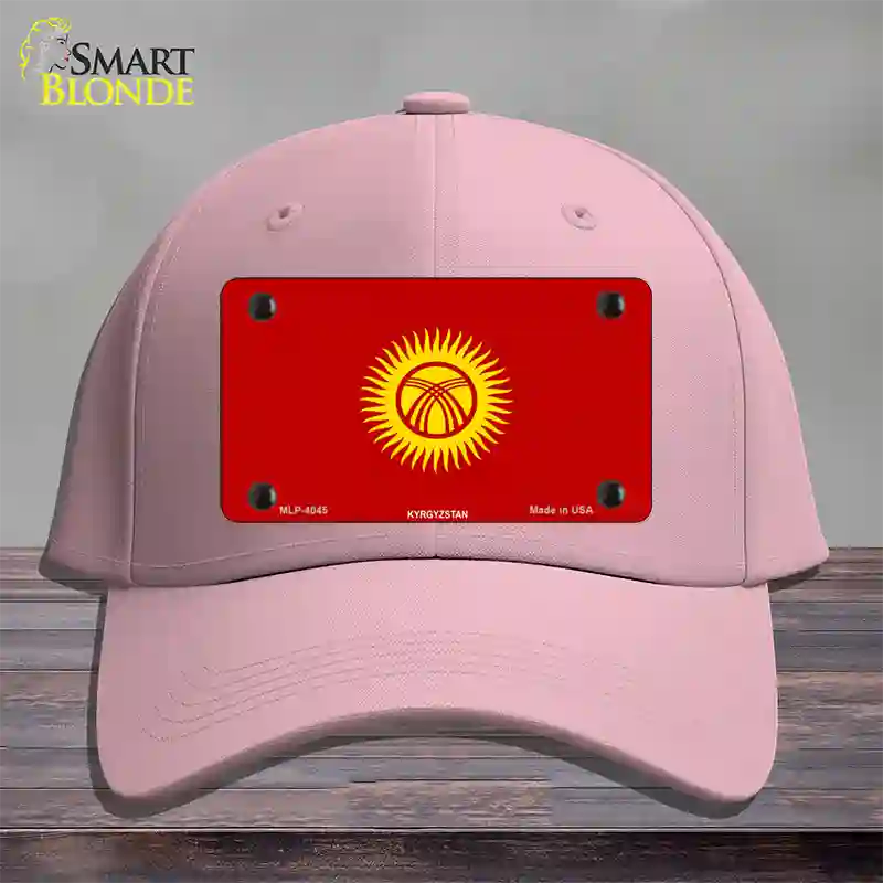 Kyrgyzsyan Flag Novelty License Plate Hat Cotton / Pink