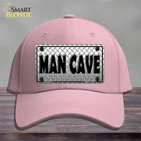 Man Cave Diamond Effect Novelty License Plate Hat Cotton / Pink