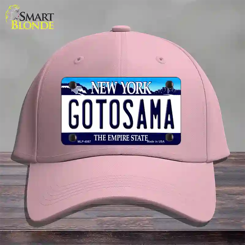 Gotosama New York Novelty License Plate Hat Cotton / Pink