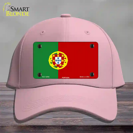 Portugal Flag Novelty License Plate Hat Cotton / Pink