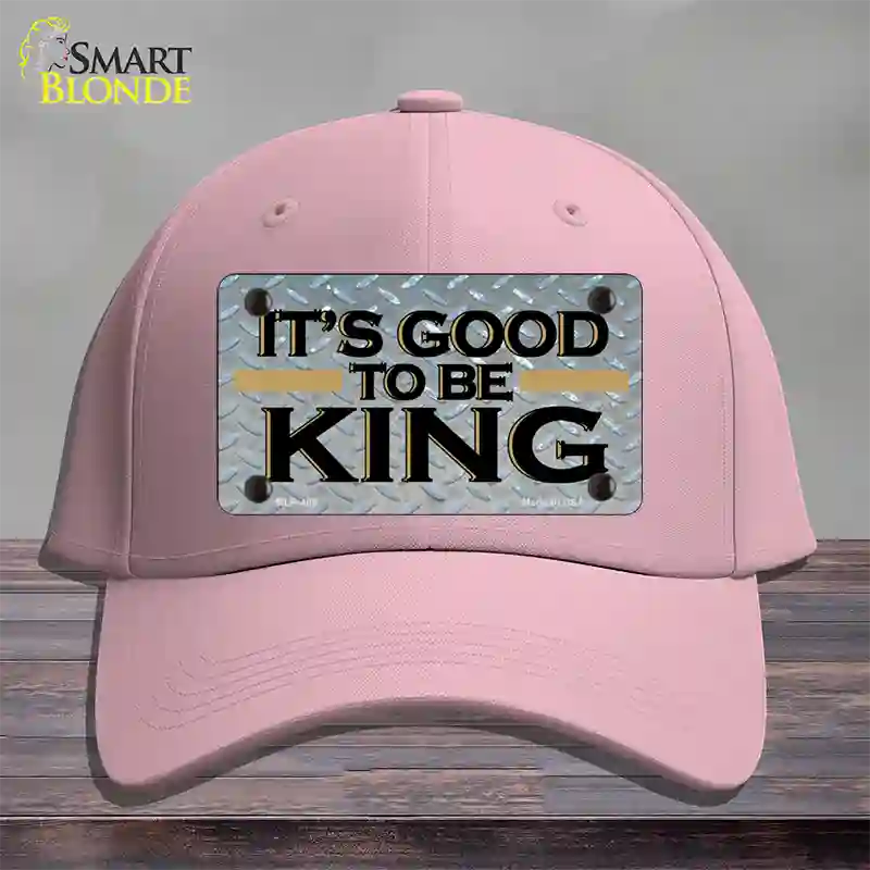 Good To Be King Novelty License Plate Hat Cotton / Pink