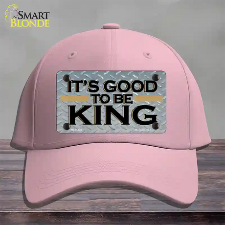 Good To Be King Novelty License Plate Hat Cotton / Pink