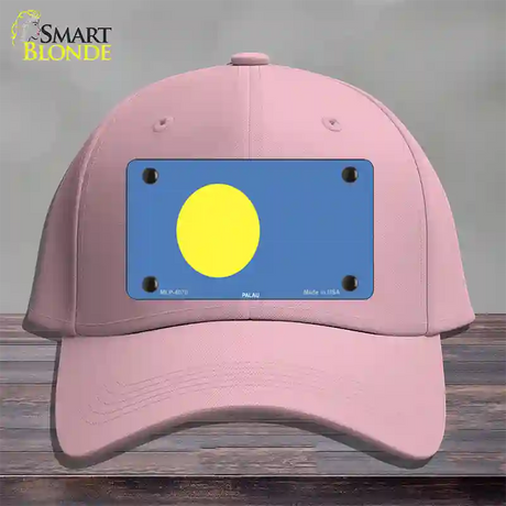 Palau Flag Novelty License Plate Hat Cotton / Pink