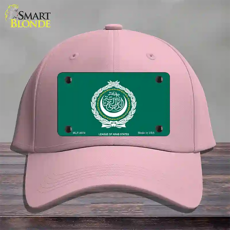 League Of Arab States Flag Novelty License Plate Hat Cotton / Pink